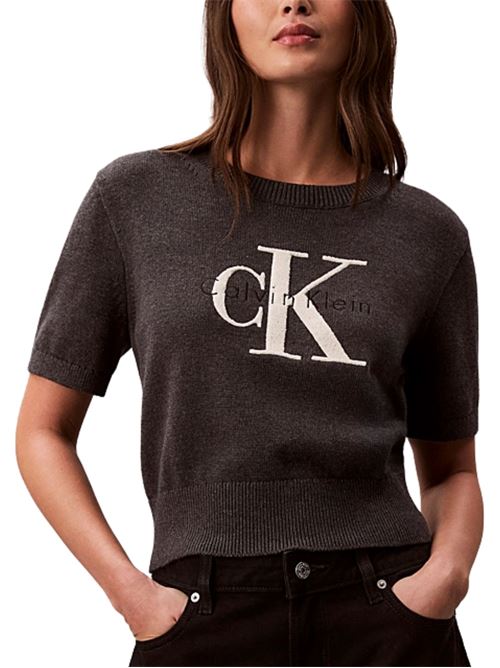 Maglioncino chunky manica corta Calvin Klein Jeans | LV044E306GP7I